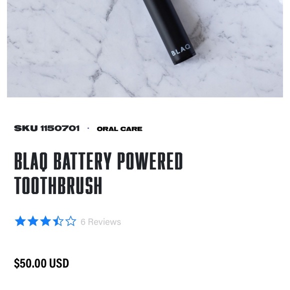 BLAQ Battery Powered Toothbrush - Picture 4 of 4